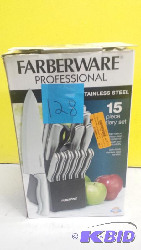 lot 128 image: Farberware Stainless Steel Cutlery Set