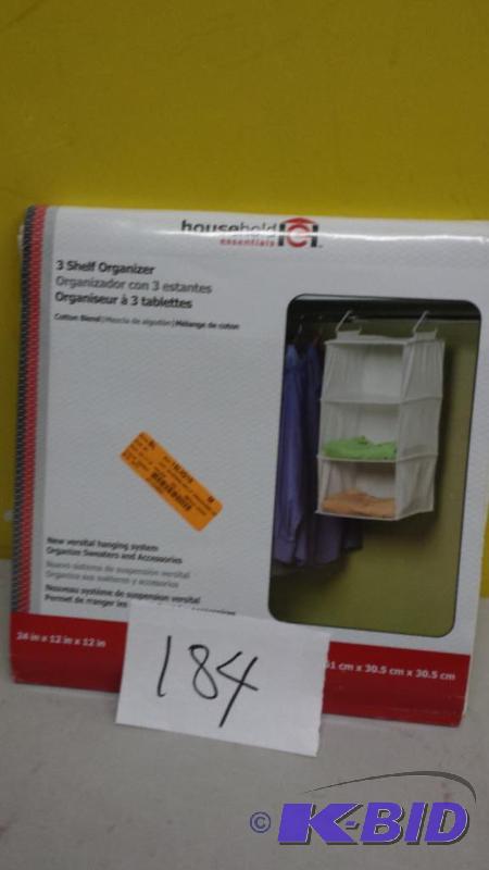 lot 184 image: 3 Shelf Organizer