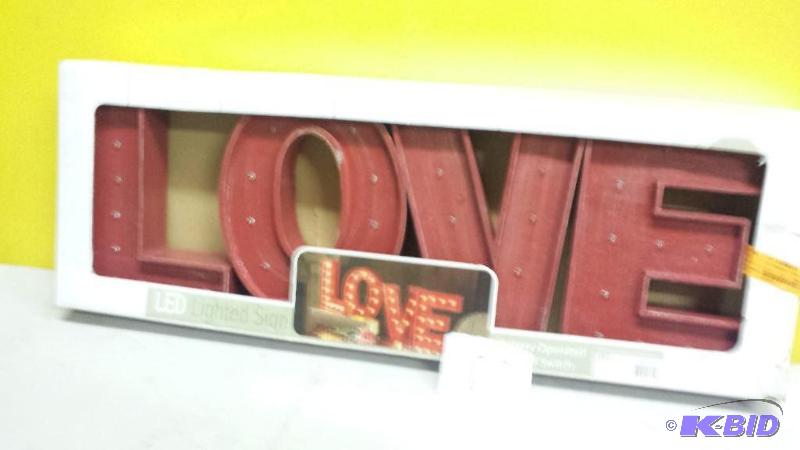 lot 187 image: LOVE LED Sign