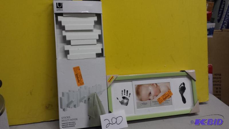 lot 200 image: Stiks Multi Hook and picture frame