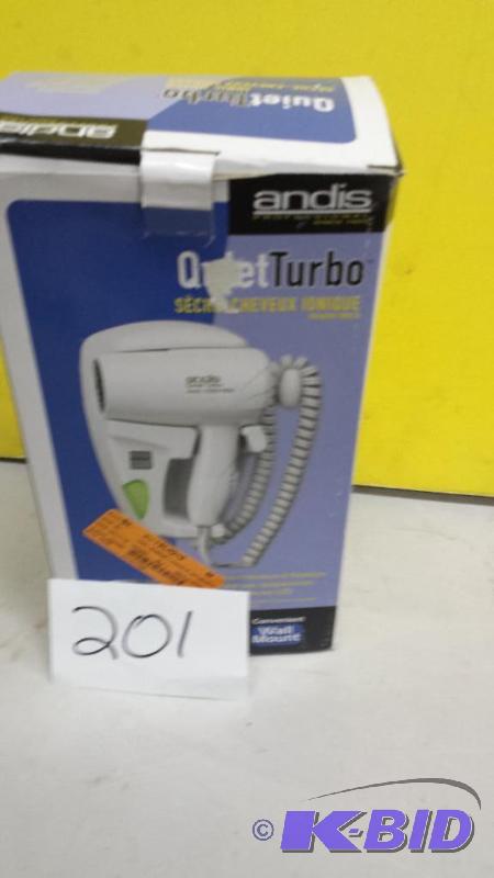 lot 201 image: Outlet Turbo Hair Dryer