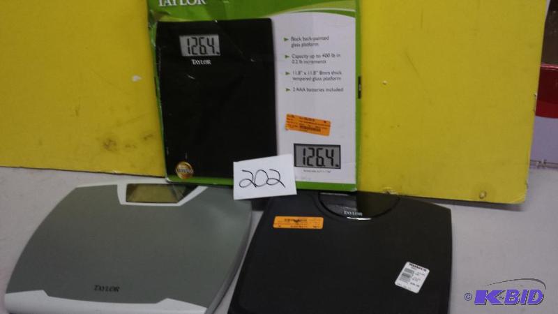 lot 202 image: Lot of 3 Weight Scales