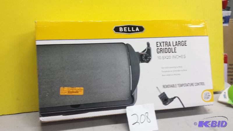 lot 208 image: Bella Extra Large Griddle