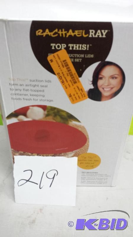 lot 219 image: Rachel Ray Suction Lids