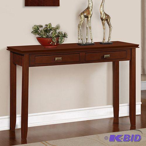 lot 222 image: Simpli Home Artisan Console Table