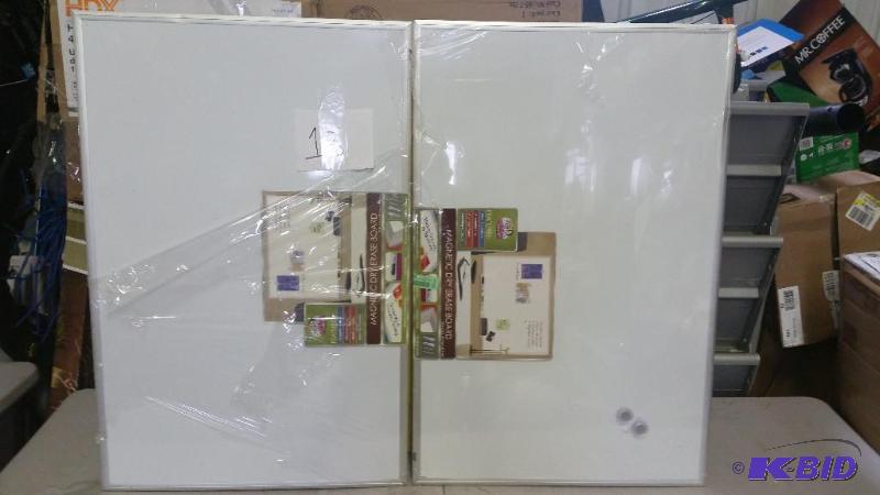 lot 226 image: 2 Magnetic Dry Eraser Boards