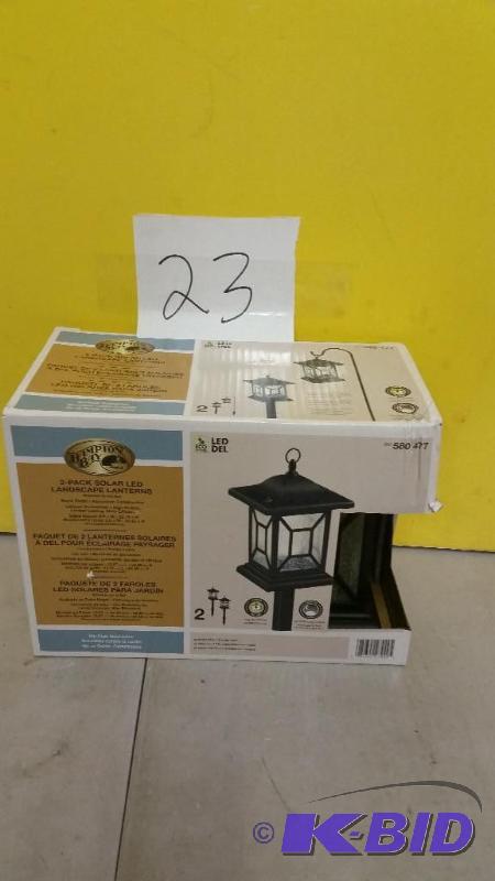 lot 23 image: Hampton Bay LED Solar Lanterns