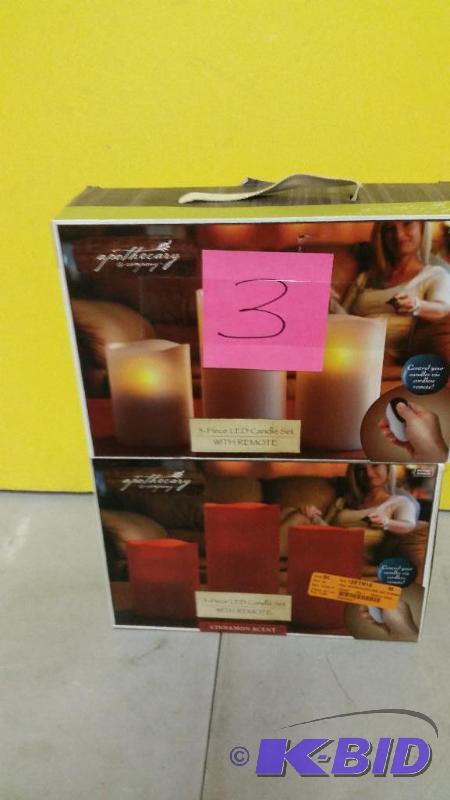 lot 3 image: Lot of 2 Apothecary Candle sets