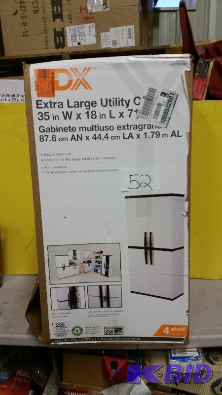 lot 52 image: HDX Extra Large Utility Cabinet