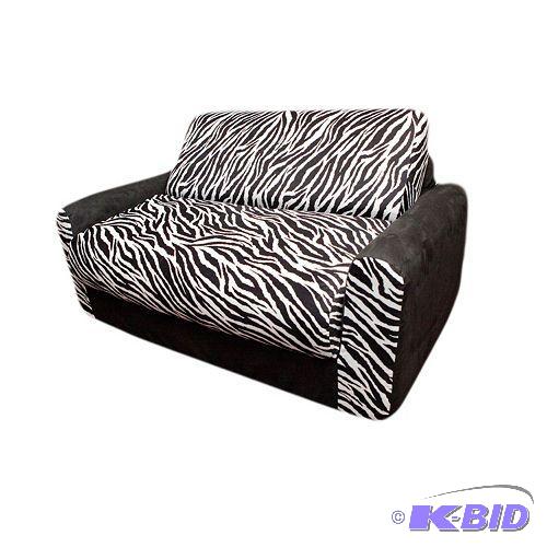 lot 91 image: Fun Furnishings Animal Print Sleeper Chair - Kids
