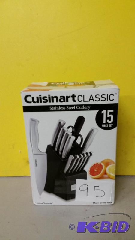 lot 95 image: Cusinart Knife Set 15 Pcs
