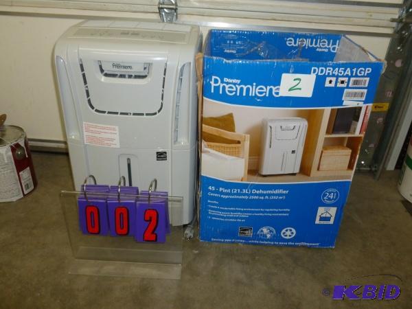 lot 2 image: Premiere by Danby 45 pint dehumidifier. 2 spe...