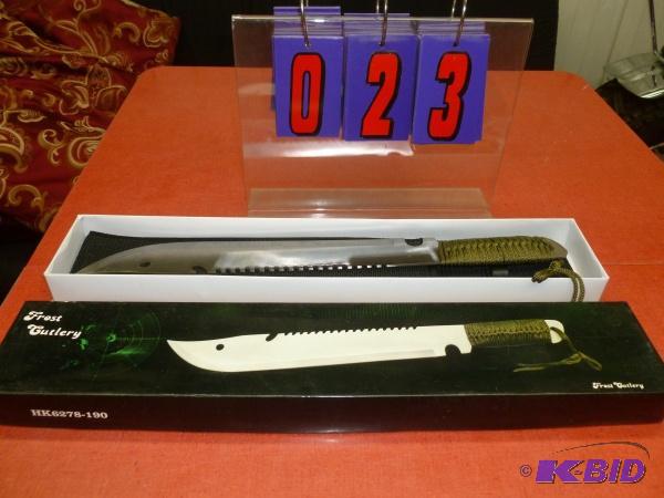 lot 23 image: 19" Frost cutlery knife. New in the box....