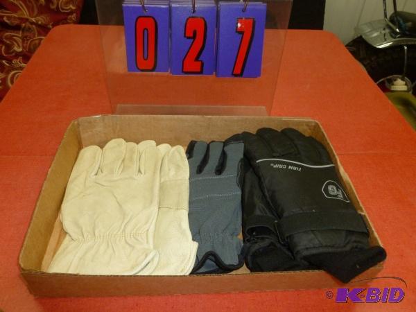 lot 27 image: Flat of x-large gloves as shown. Terms. Inspe...
