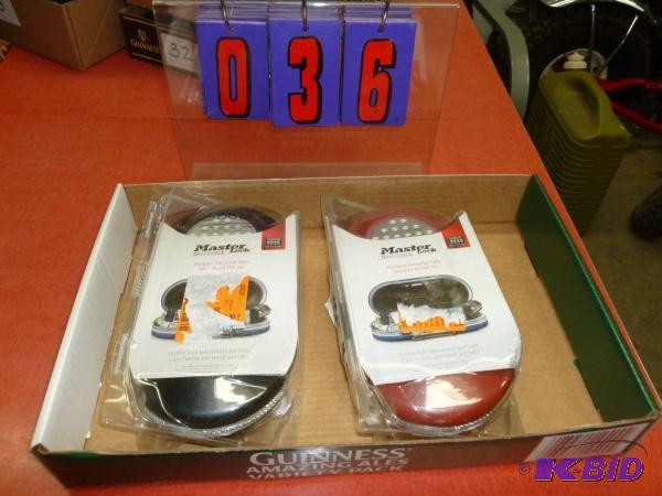 lot 36 image: Flat of master lock and combo locks as shown....