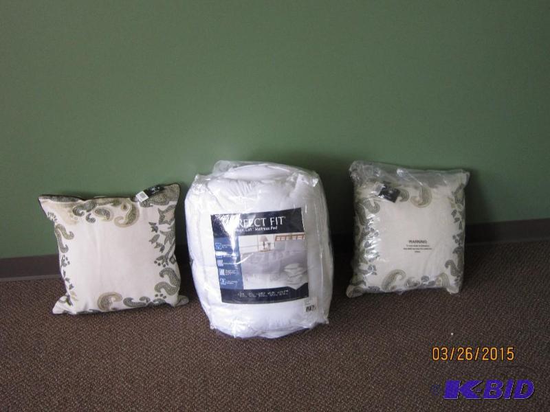 Mattress Pads and throw pillows