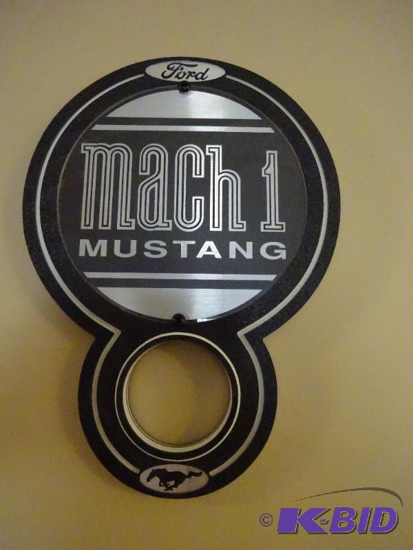 lot 24 image: Ford Mach 1 Mustang Plaque