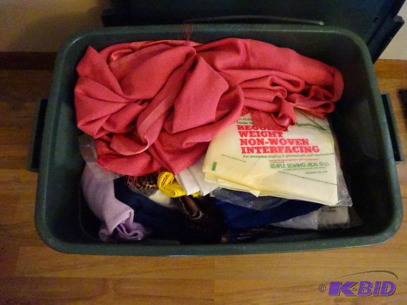 lot 57 image: Bin of Fabric