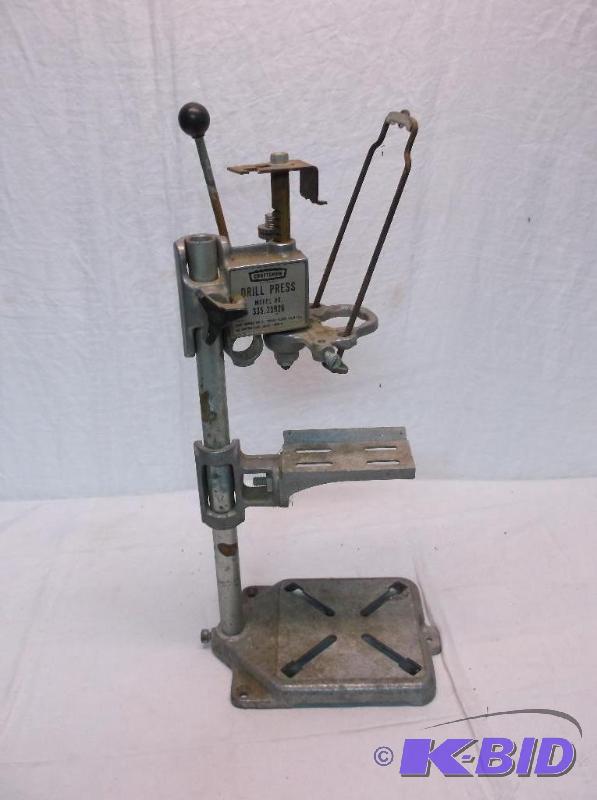 lot 102 image: Craftsman drill press model #335.25926 looks ...