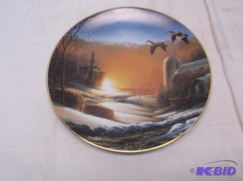 lot 111 image: Collectable Terry Redlin plate #8837 A in gre...