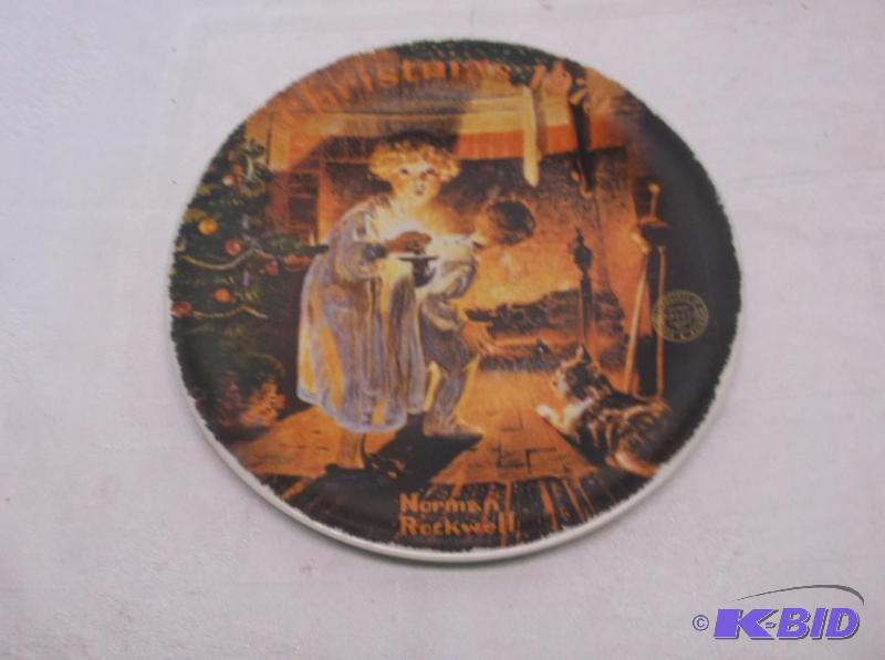 lot 112 image: Collectable Norman Rockwell plate # 14,883 F ...