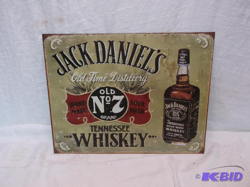 lot 119 image: Jack Daniels sign measuring 16" L x 12 ...