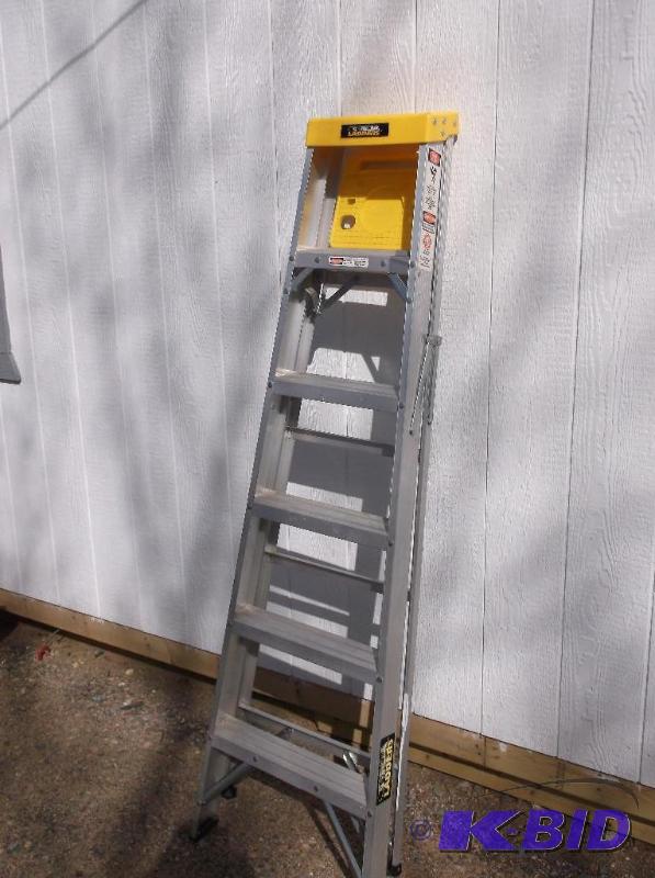 lot 123 image: Gorilla 6 aluminum ladder in great condition...