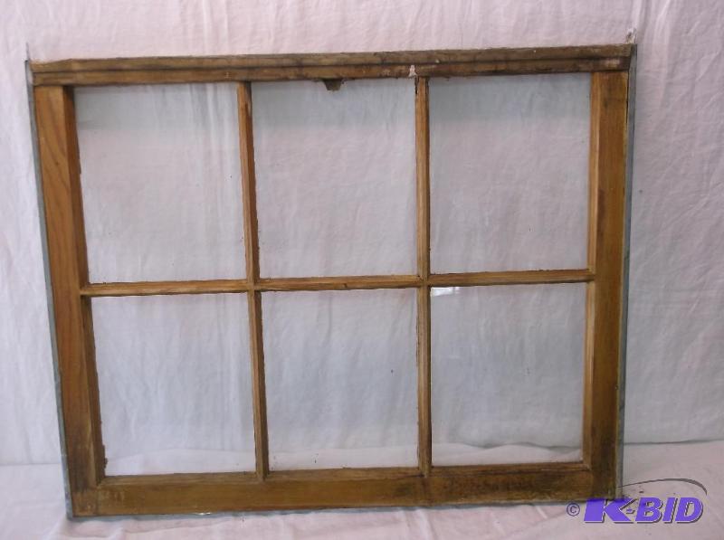 lot 137 image: Vintage 6 pain window measuring 39 18" ...