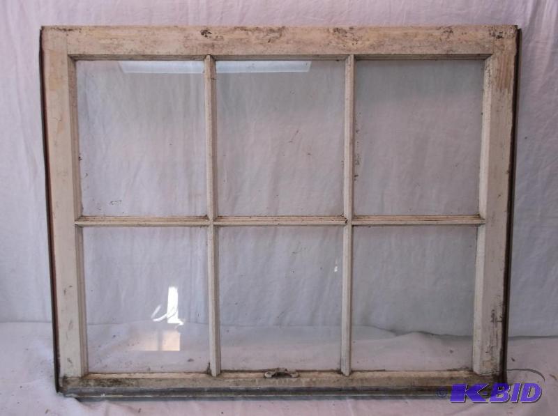 lot 145 image: Vintage 6 pain window measuring 33 12" ...