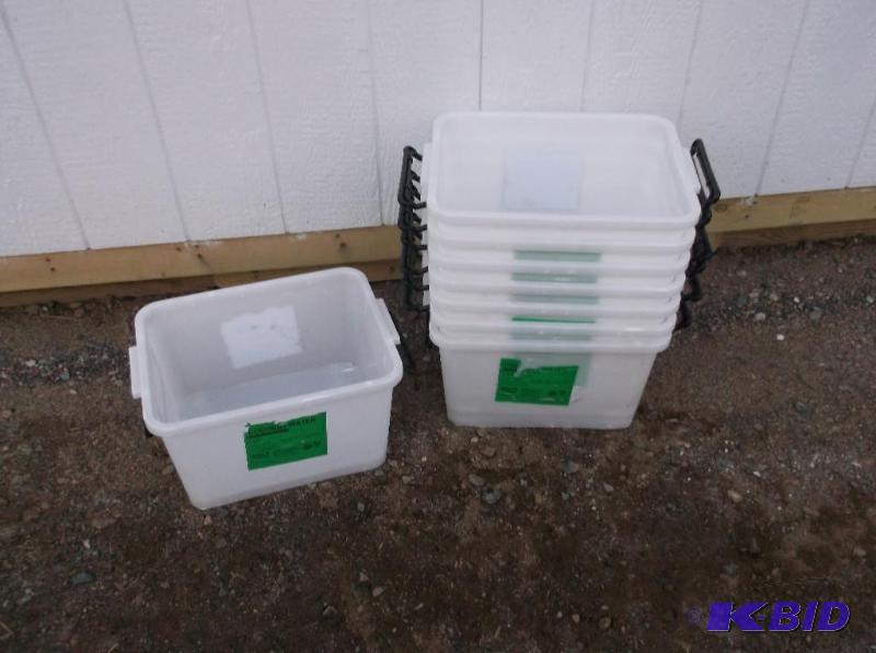 lot 180 image: 8 food grade containers measuring 16 78"...