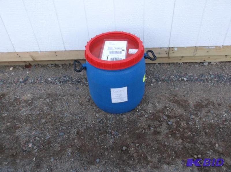 lot 182 image: 15 gallon food grade barrel with screw on lid...