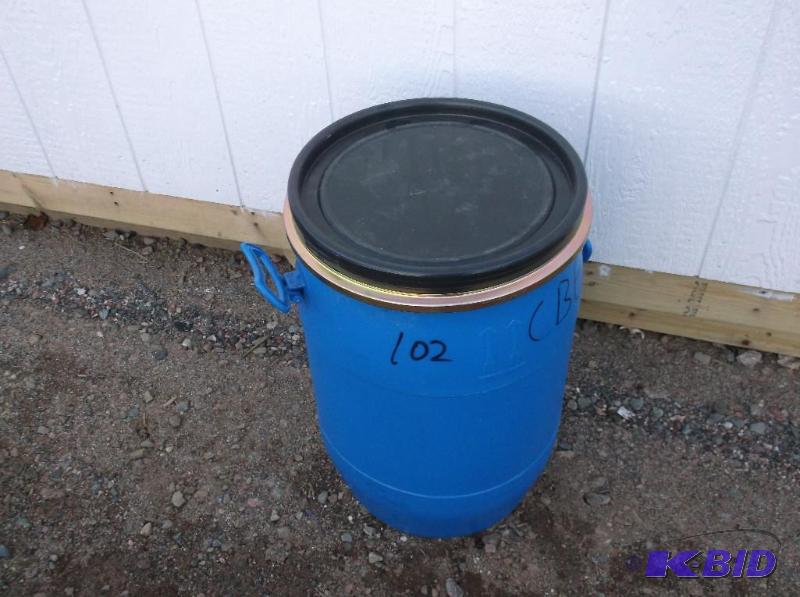 lot 187 image: 20 gallon food grade barrel with locking ring...