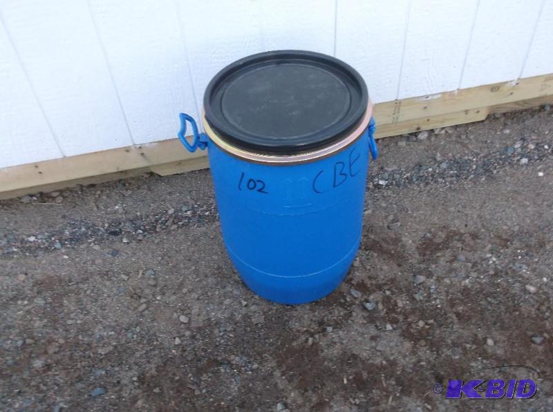 lot 191 image: 20 gallon food grade barrel with locking ring...