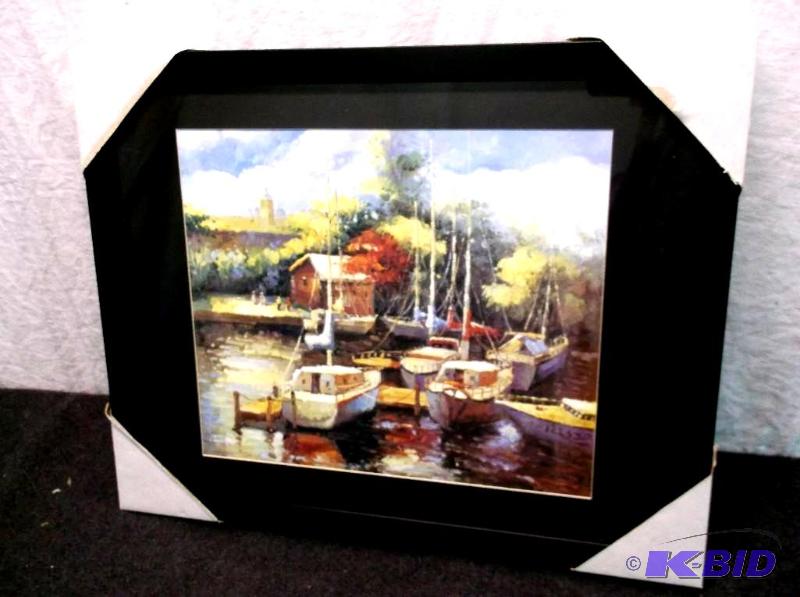 lot 28 image: Beautiful framed scenery print measuring 19 5...