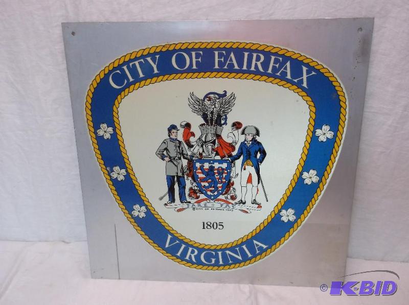 lot 50 image: Heavy gage metal sign measuring 18" x 18...