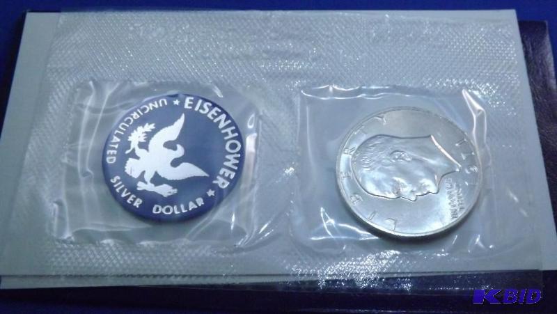 1971 S Eisenhower Dollar Uncirculated, 40% Si...
