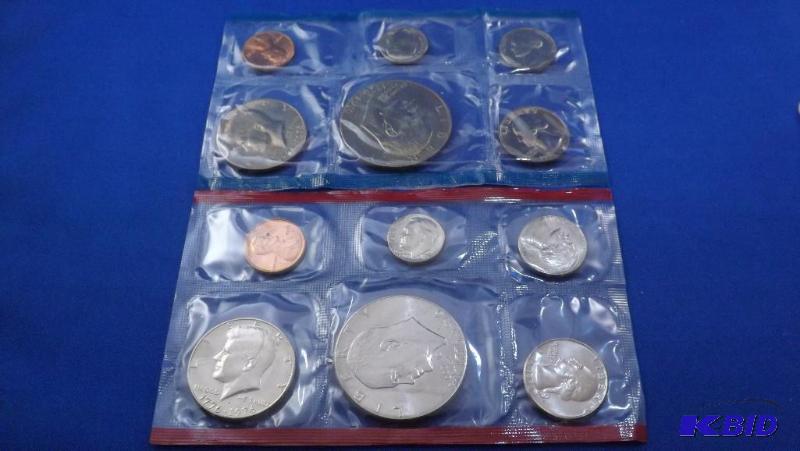 1976, 12 Coin Set, Uncirculated, P &amp D Tw...