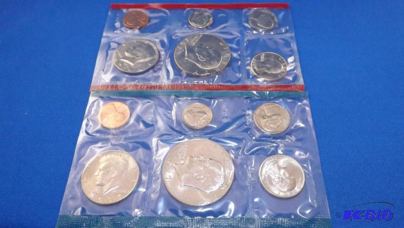 1977, 12 Coin Set, Uncirculated, P &amp D Tw...