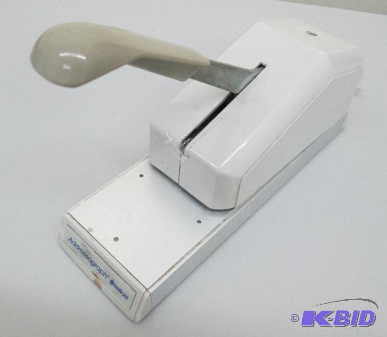lot 6 image: NewBold Addressograph credit card imprinter...
