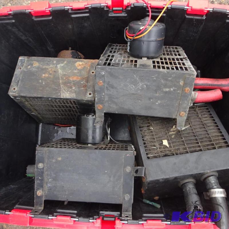 lot 28A image: 4 auxilary heaters. With fan and motor. 12 vo...