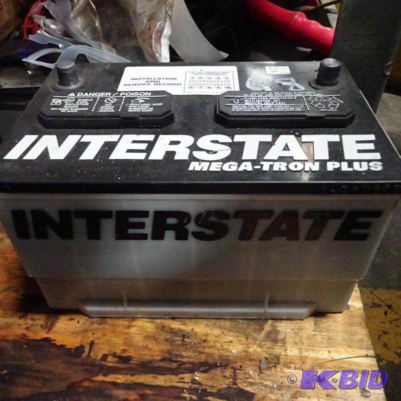 lot 48 image: Interstate battery. MTP65. 900 CCA. Charged a...