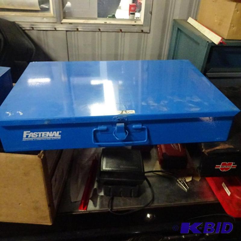 lot 55 image: Metal Hardware Drawer. 18.5 x 12 14 x 3 13....