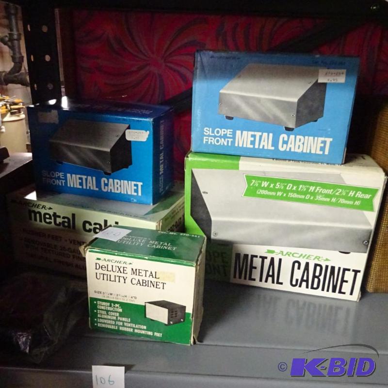lot 100 image: Archer MEtal Electronics Cabinet Experimenter...