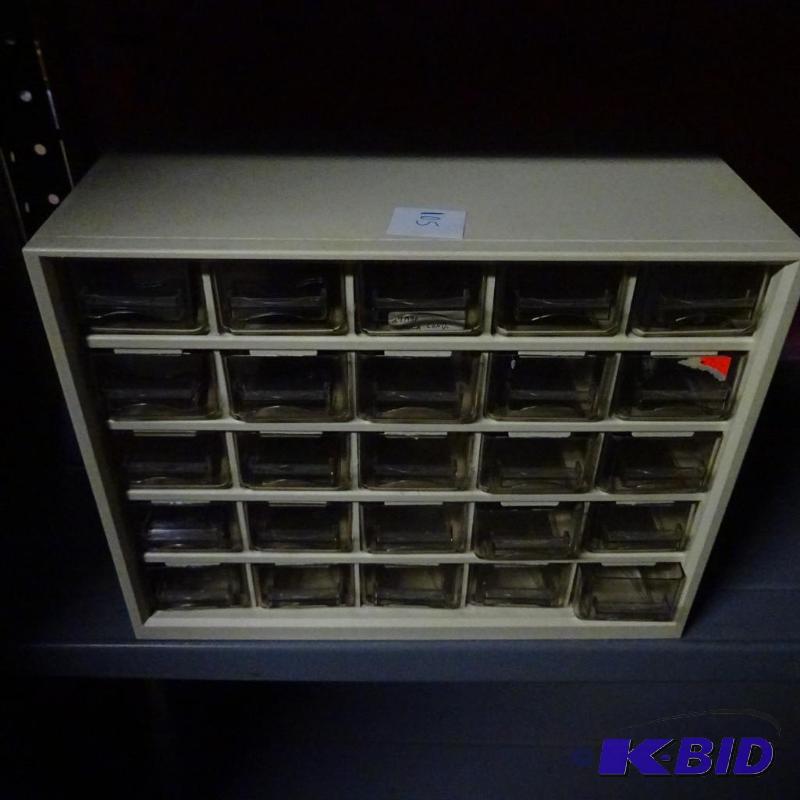 lot 105 image: 25 Drawer Hardware Cabinet...