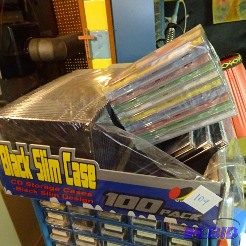 lot 109 image: Empty CD Cases New...