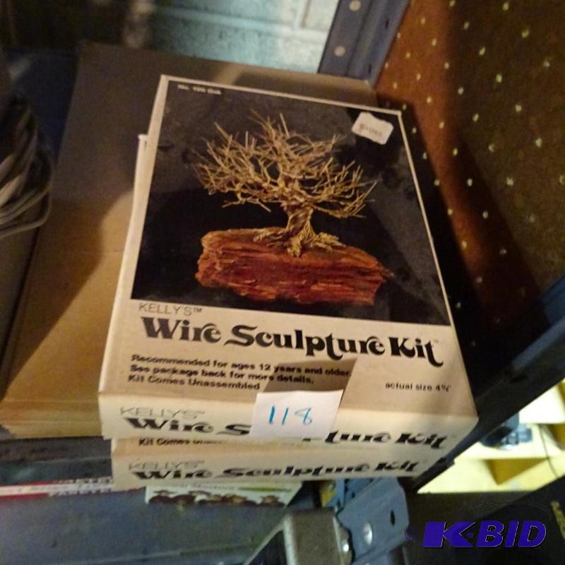 lot 118 image: 2 Wire Sculpture Kits...
