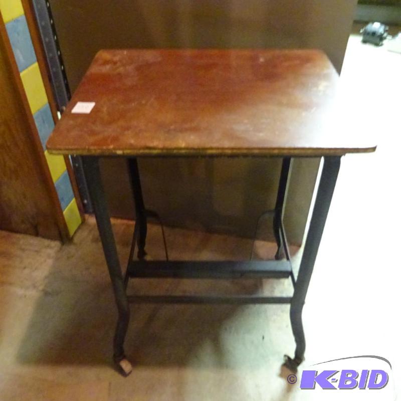 lot 130 image: Vintage Typewriter Table...