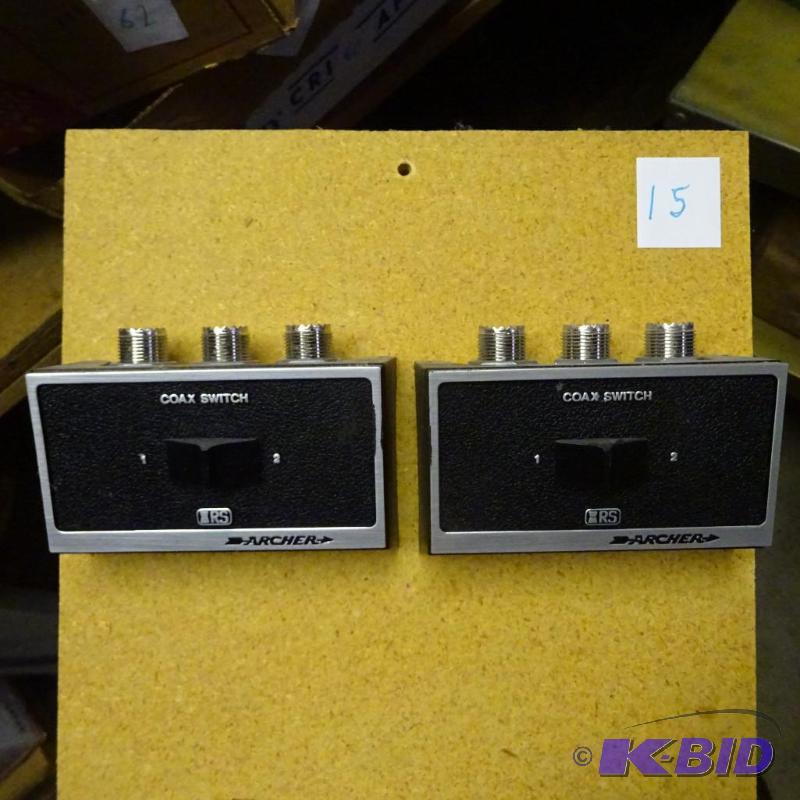 lot 15 image: 2 Archer Coax Switches...