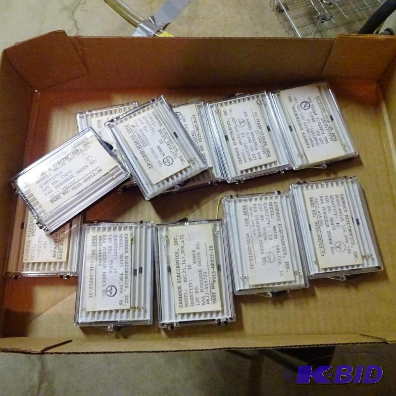 lot 153 image: Caddock Electronics Resistors 11 Boxes...