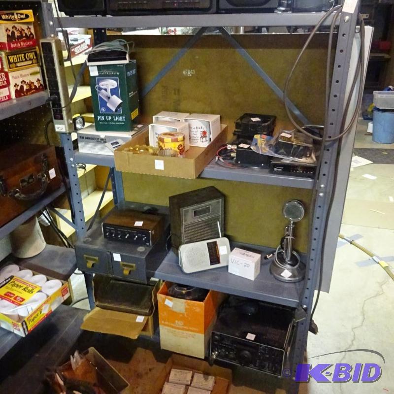 lot 155 image: Metal Shelving Unit 36 X13 X57 Bring Tools...